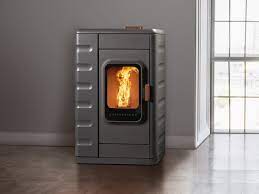 Ruby Pellet Wall Mounted Steel Stove By