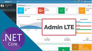 how to implement admin lte theme in asp