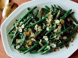 air fryer green beans with gremolata