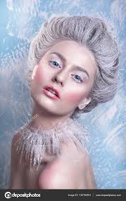 snow queen fantasy portrait