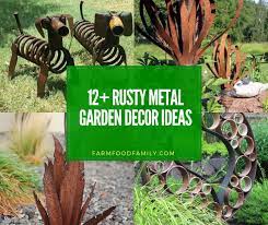 Creative Rusty Metal Garden Decor Ideas