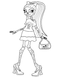 All information about monster high haunted coloring pages. Creepy Printable Picture Monster High