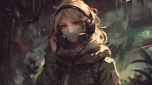 hd wallpaper cute anime with mask