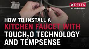 If low flow persists, unscrew hose from spray head and clean debris from screen. How To Install A Delta Kitchen Faucet With Touch2o Technology And Tempsense Youtube