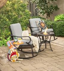 Syracuse Wicker Rocking Chairs And Fire