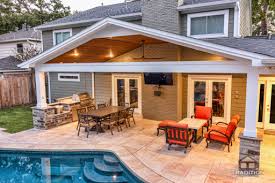 Patio Cover And Outdoor Kitchen In
