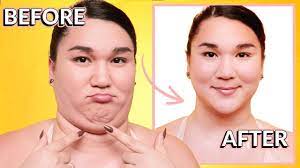 to contour round face double chin