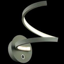 Wall Light Led Satin Silver With 3