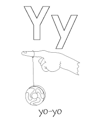 Letter y is for yo yo coloring page. Pin On Alphabet Crafts Preschool