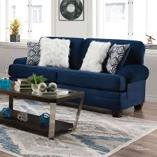 Waldstone Sofa In Navy By Furniture Of