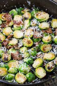 parmesan garlic brussels sprouts with