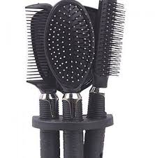 5 piece hair brush set with stan