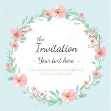 Flower Wedding Invitation Card Save The Date Card Greeting