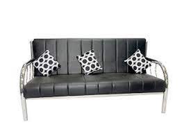 indoor furniture black new steel sofa