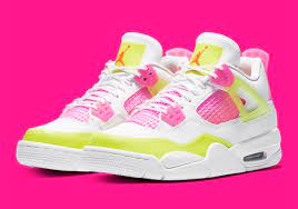 Air Jordan 4 Kids Lemon Venom Pink CV7808-100 | SneakerNews.com