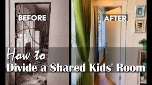 how to divide a shared kids room diy