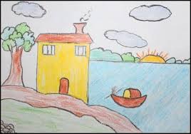 Saat kita masih kecil, menggambar mungkin terasa mudah karena ibu guru pasti memuji hasil gambaran kita. 25 Contoh Gambar Pemandangan Rumah Referensi Menggambar