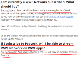 Peacock is a rising star in streaming, with wwe being the freshest acquisition. Will It Be Necessary To Cancel Your Wwe Network Subscription Ahead Of The Merger With Peacock If You Also Already Have A Peacock Account To Avoid Ending Up With Two Accounts