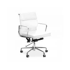 eames soft pad office chair white