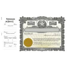 goes 265 texas stock certificate