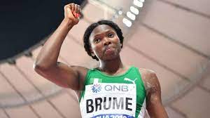 The long jumper leaped to a third place finish in the women's event to claim the bronze medal and put nigeria on the medals table. Tokyo Olympics Nigeria S Ese Brume Qualifies For Final