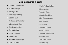 333 Cup Business Names Ideas That Will