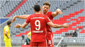 Even for robert lewandowski that's special :boom: Bayern Munich 5 1 Cologne Lewandowski And Gnabry At The Double As Muller Returns