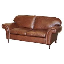 laura ashley 2 seater leather sofa