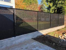 chain link fence installation with 95