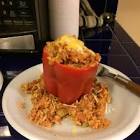 beef stuffed bell peppers with creole sauce