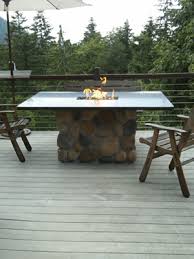 propane fire pit dining table
