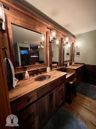 Double Sink Barnwood Vanity
