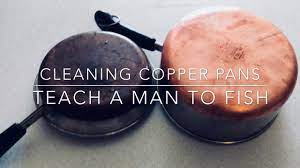 clean your copper pots pans teach