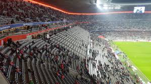 Allianz arena is a football stadium in munich, bavaria, germany with a 70,000 seating capacity for international matches and 75,000 for domestic matches. Allianz Arena Fc Bayern Munich The Stadium Guide