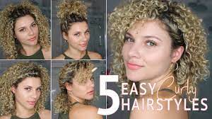 5 easy short curly hairstyles using