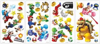 Super Mario Bros 35 Pc Nintendo Wall Decals