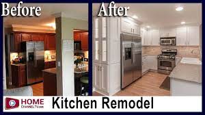 Kitchen remodel before and after. Kitchen Remodeling Before After Renovation White Kitchen Design Youtube