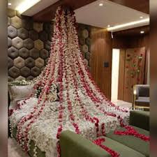 wedding night bed room decoration