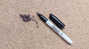 permanent marker off carpet floors