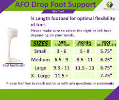 Ankle Foot Orthosis Support Afo Drop Foot Support Splint Left Small