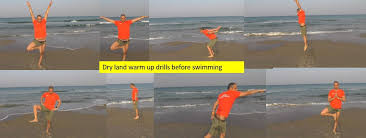 warm up exercises before swimming