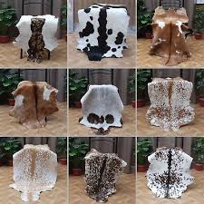 decor hair on print goat rugs ebay