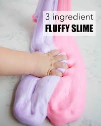 how to make fluffy slime with just 3