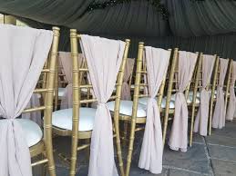 chiavari wedding chairs chiffon hoods