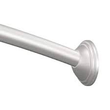 moen 60 in curved shower rod with