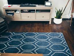 a new rug in the living room the