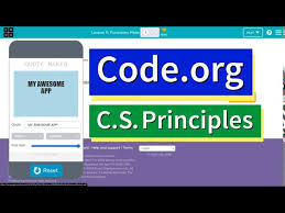 Have students explore the two distribute: Code Org Quote Maker App Tutorial Lesson 11 Functions Unit 4 Cs Principles Youtube