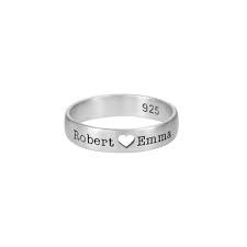 open heart ring simple promise rings