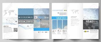 Tri Fold Brochure Business Templates Easy Editable Vector Layout
