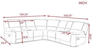 sectional sofa dimensions with